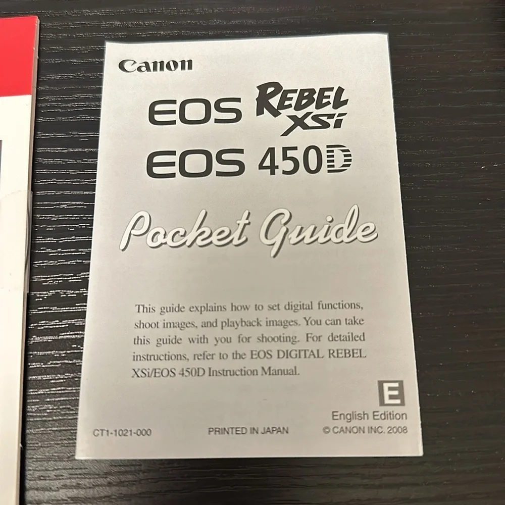 Canon EOS Rebel XSi DSLR camera